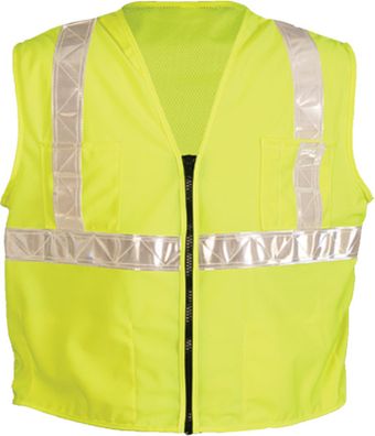 OK-1 Safety Vests SCL - Class 2 Mesh Back Polyester Yellow