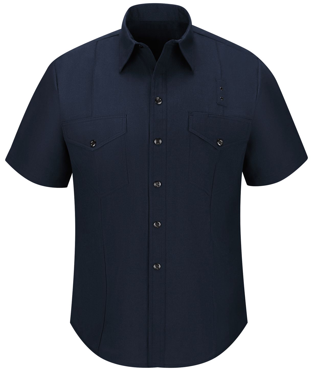 Workrite FR Firefighter Shirt FSF6, Classic Short Sleeve, Western Midnight Navy Front
