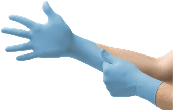 Ansell TNT Blue Nitrile Disposable Gloves 92-675 - Powder-Free