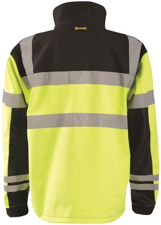 Occunomix LUX-M6JKT High Visibility Soft Shell Jacket Back
