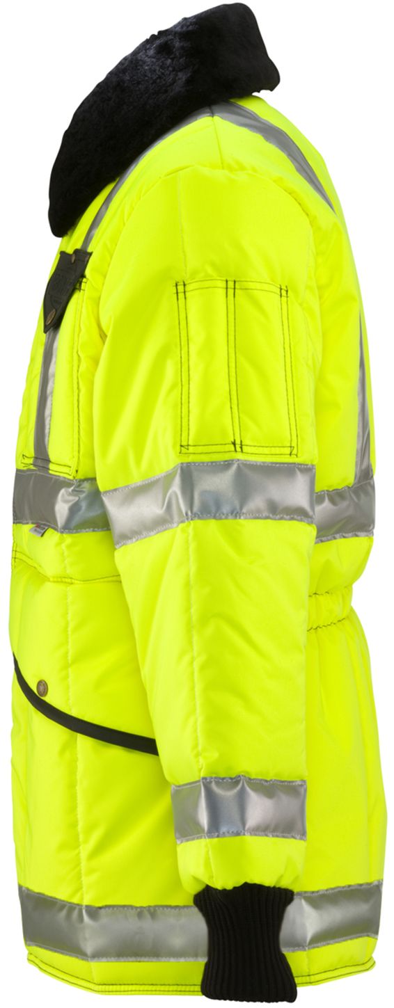 RefrigiWear 0342L2 HiVis Iron-Tuff Jackoat Lime Left