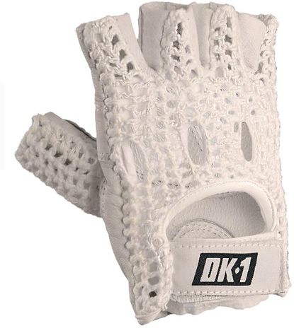 Pro Leather Fingerless Gloves w/Nylon #GPAKEG