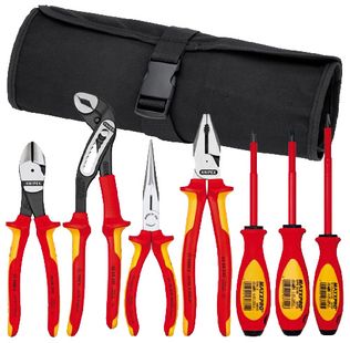 Knipex High Leverage Tradesman's Insulated Pliers and Screwdriver 