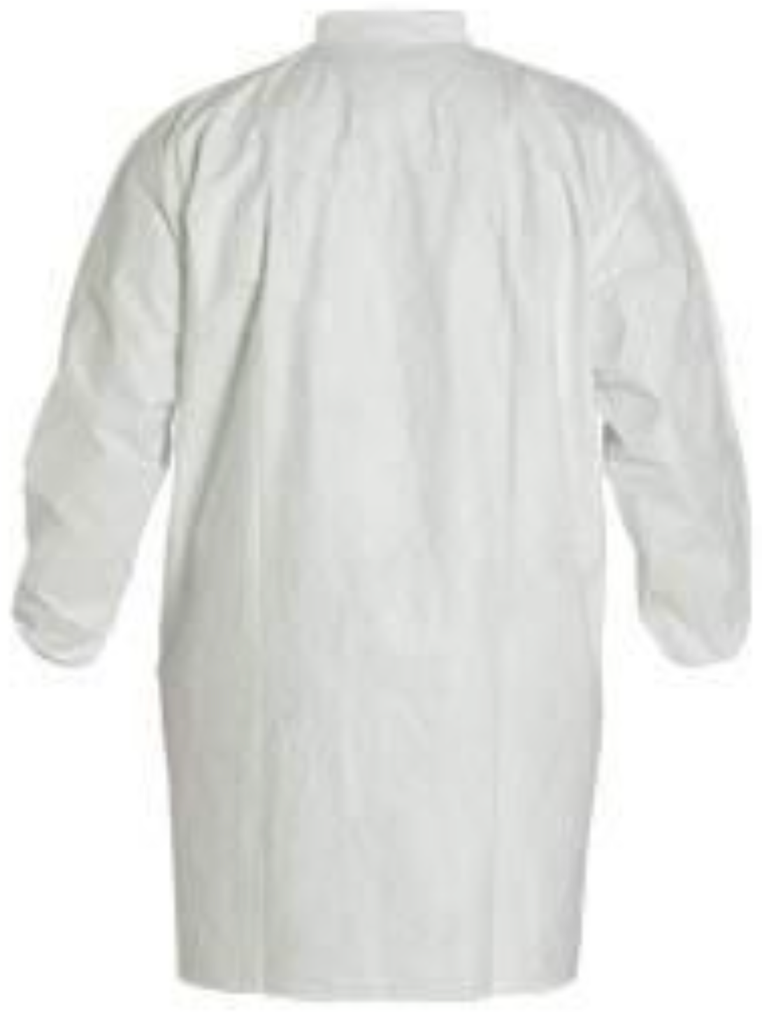 DuPont Tyvek Frock with Elastic Wrists & Front Snap Closure - TY211SWH Back