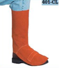 Chicago protective apparel 401-cl rust leather welding leggings