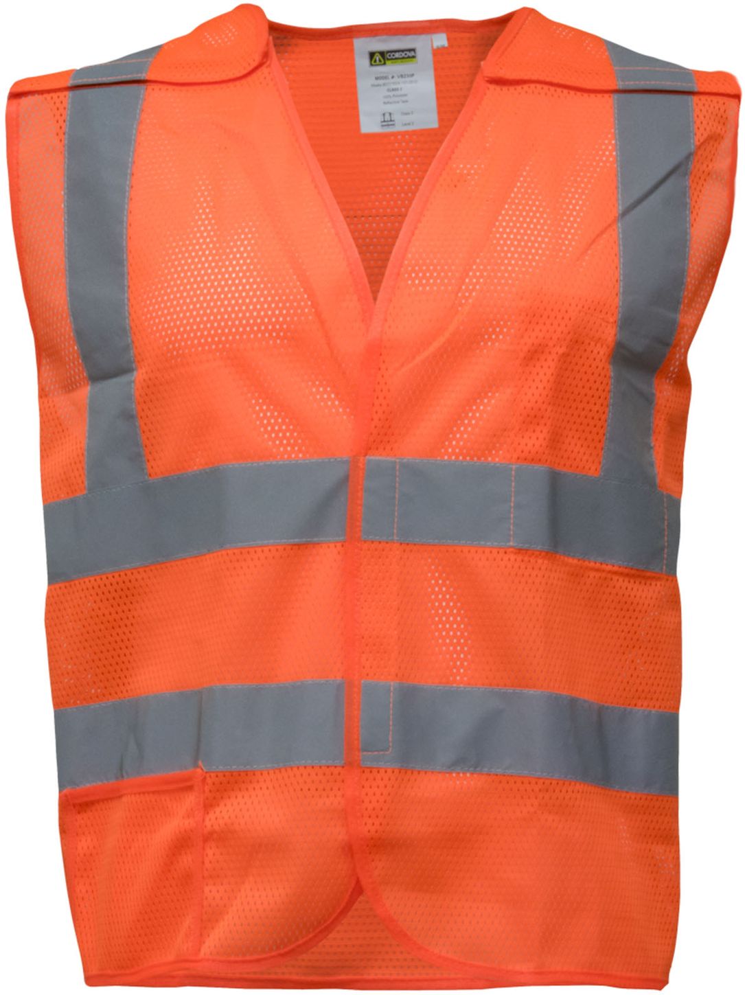 RefrigiWear 0197 Break-Away Mesh Safety Vest Orange Front