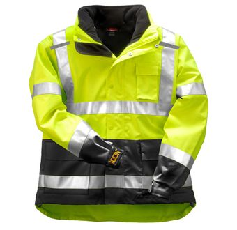 Tingley Icon 3.1 Hi Vis Waterproof Work Jacket J24172 - Yellow, with Fleece Liner