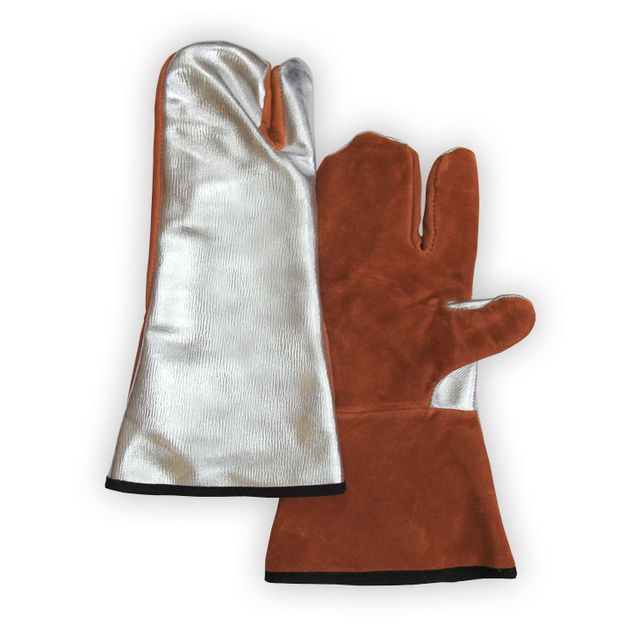 Chicago Protective Apparel Aluminized Back Leather Welding Gloves 901