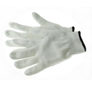 Phoenix HA0232 Work Gloves, 7ga Bleaached Cotton/Polyester