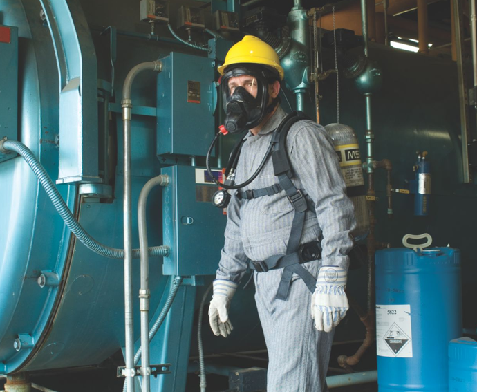 MSA Advantage Full Mask Respirator 4100 Example