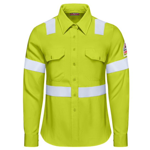 Bulwark-womens-fr-s1w3-hivis-work-shirt-front