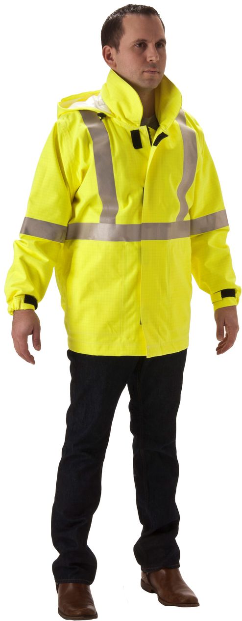 NASCO Rampart FR 8503JFY Arc Flash Fire Breathable Jacket Fluorescent Yellow