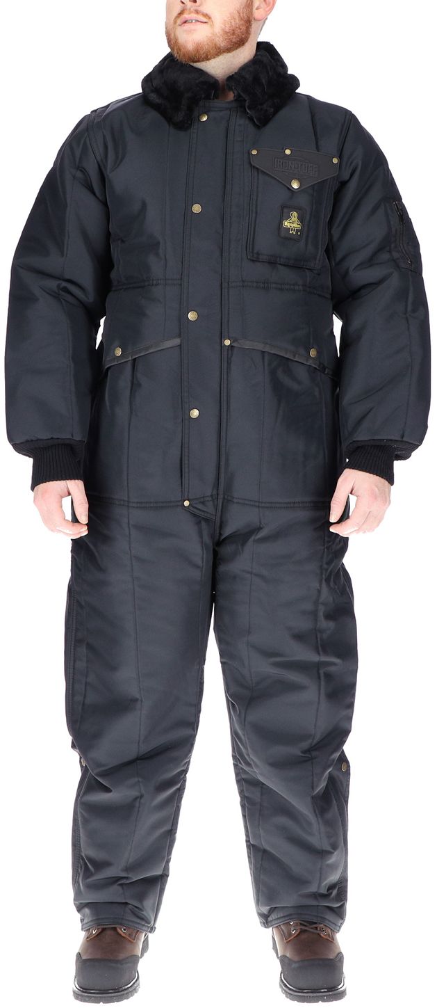 RefrigiWear 0344 Iron-Tuff Insulated Work Coverall Navy Front Example