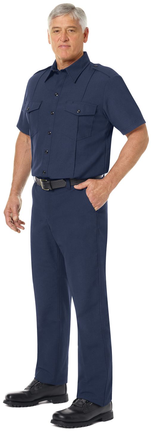 Workrite FR Pants FP52 Classic Firefighter Navy Example Left