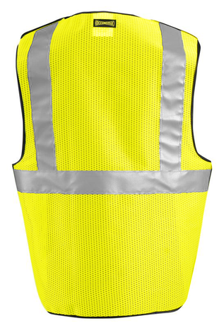 Occunomix OccuLux Cool Mesh, High Visibility, and Break Away Vest LUX-SSBRPC Back