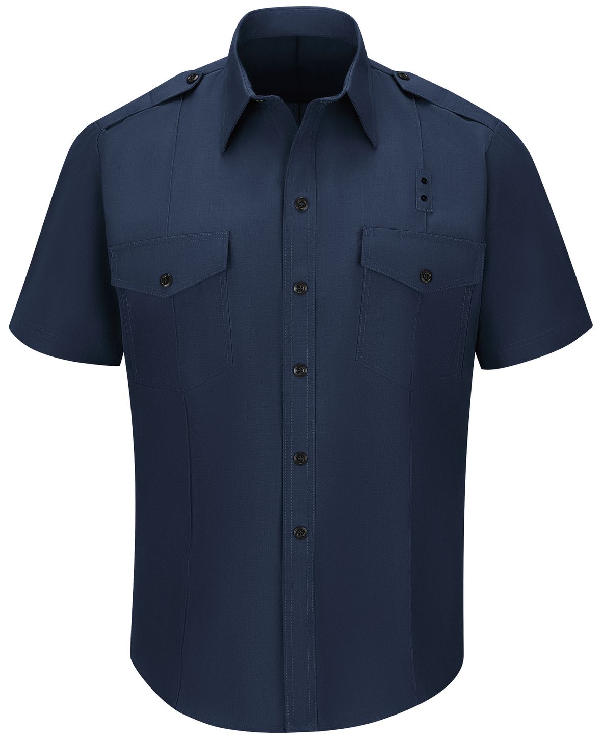 Workrite FR Fire Chief Shirt FSC2 Classic Short Sleeve Navy Front