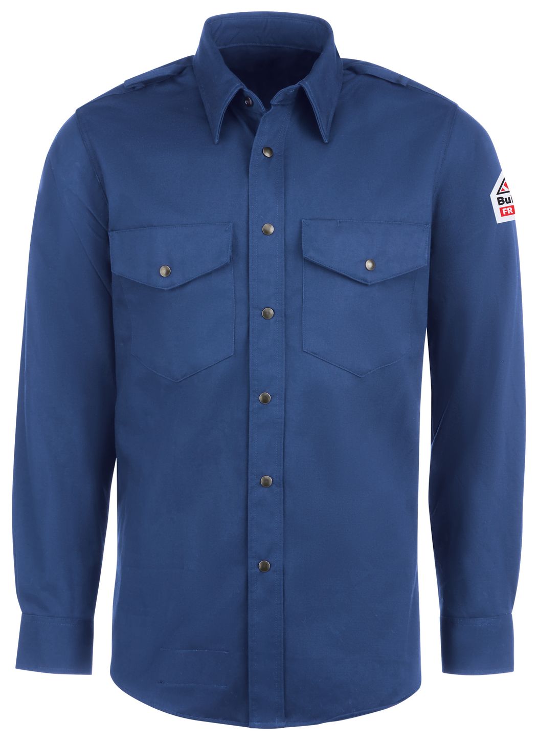 bulwark-fr-shirt-ses2-midweight-excel-snap-front-uniform-royal-blue-front.jpg