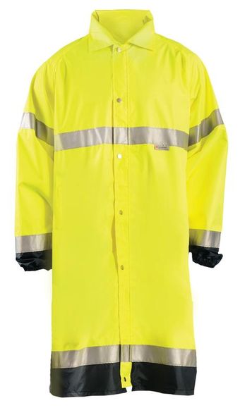 Occunomix LUX-TJRE High Visibility Breathable Rain Jacket Long Front