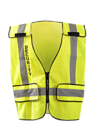 Occunomix LUX-PSSE-DOR Mesh Public Safety Break-Away Vest w/DOR, Security Front