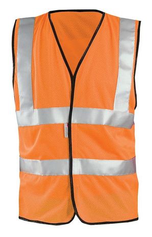 Occunomix OccuLux Cool Mesh and High Visibility Vest LUX-SSCOOLG Front Orange