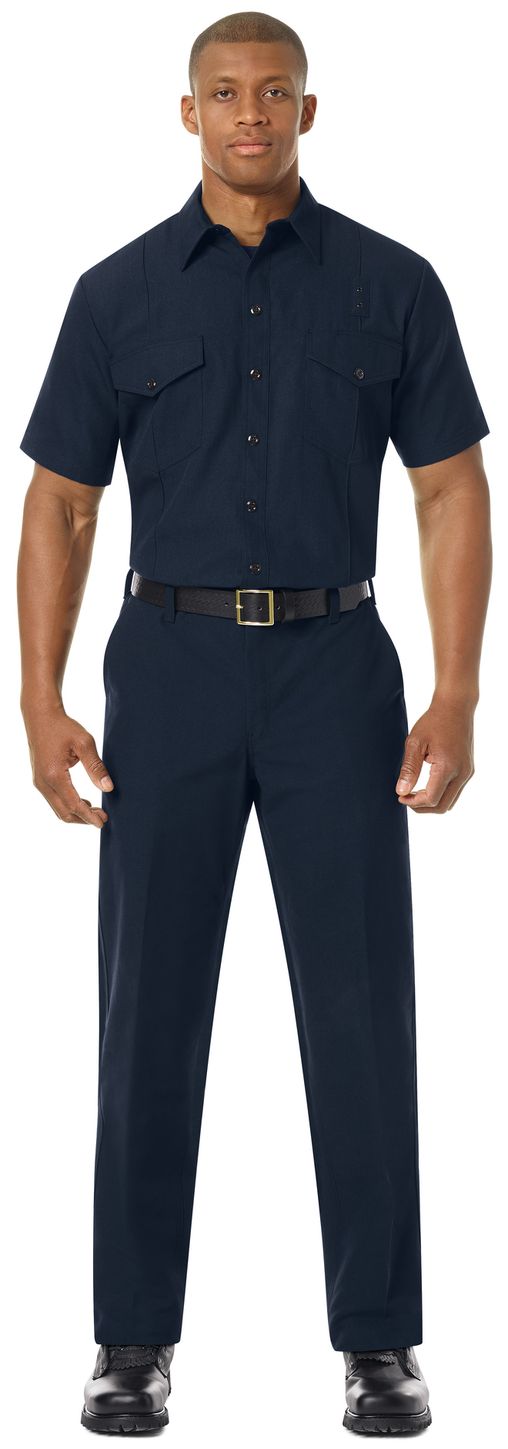Workrite FR Pants FP52 Classic Firefighter Midnight Navy Example Front