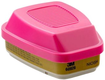 3M 60926 Multi-Gas Respirator Cartridges with P100 Filter