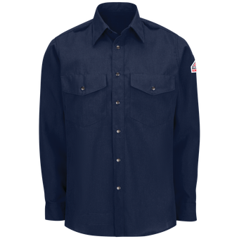 BulwarkFR-SNS2NV-navy-blue-shirt-front