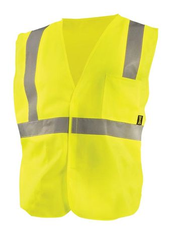 Occunomix Class 2 ECO-IS Solid Standard Vest Front Yellow