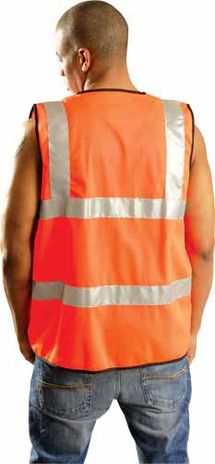 Occunomix OccuLux Standard High Visibility Vest LUX-SSFULLG Back