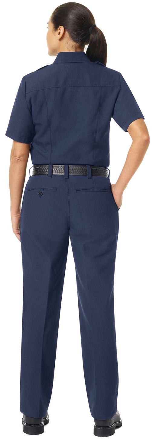 Workrite FR Women's Pants FP51 Classic Firefighter Navy Example Back