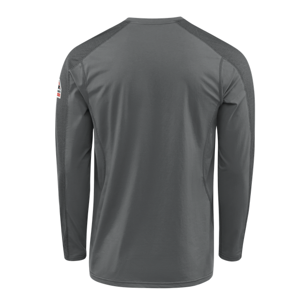 Bulwark-fr-stl2-mens-flex-knit-henley-charcoal-back