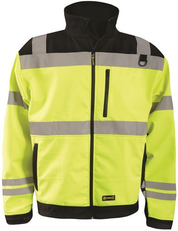 Occunomix LUX-M6JKT High Visibility Soft Shell Jacket Front