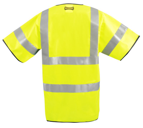 Occunomix Class 3 LUX-HSFULLG Solid Dual Stripe Vest Back