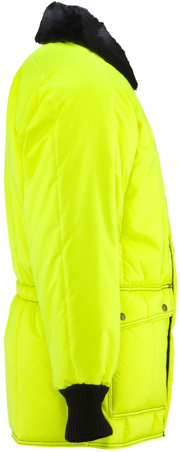 RefrigiWear 0358HV HiVis Iron-Tuff Siberian Coat Lime Right