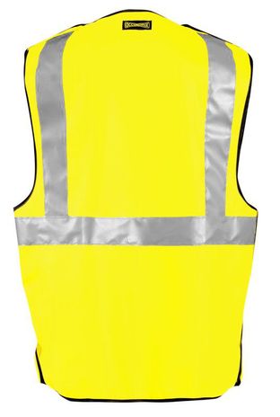 Occunomix LUX-SSBRPFR Hi-Viz Premium Flame Resistant 5-PT Break-Away Solid Vest Back
