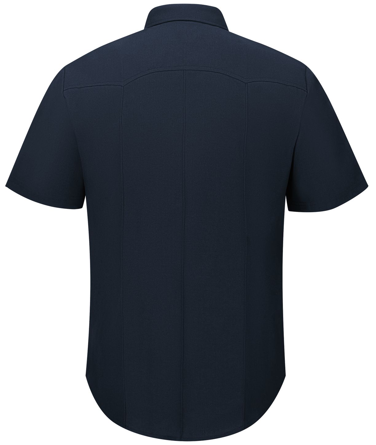 Workrite FR Firefighter Shirt FSF6, Classic Short Sleeve, Western Midnight Navy Back