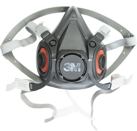 3M 6300 Respirator Half Mask Detailed View, Front