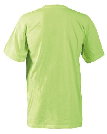 Occunomix LUX-300 Hi-Viz Classic Cotton T-shirt Lime Back