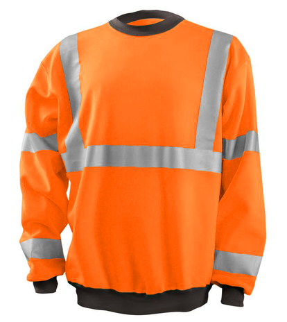 Occunomix LUX-CSWT Crew Neck Sweatshirt Front Orange