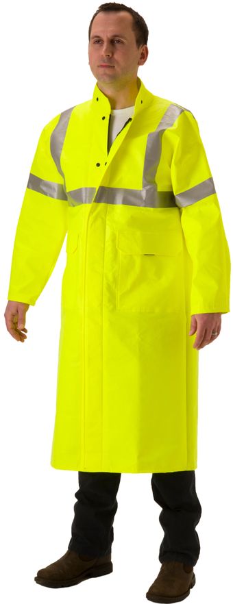 Nasco ArcLite Air 1701CFY FR Hi-Vis Full Length Coat 50" Front