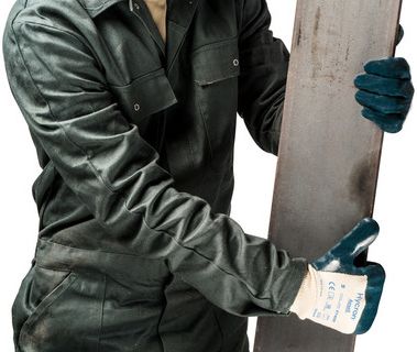 10 Dozen 4Works Heavy Duty Gloves HC3511 Nitrile Palm Dipped w/ Safety Cuff 