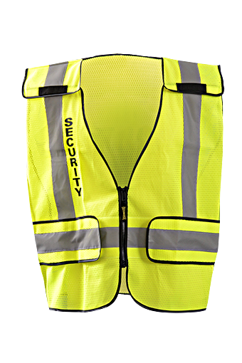 Occunomix LUX-PSSE-DOR Mesh Public Safety Break-Away Vest w/DOR, Security Front