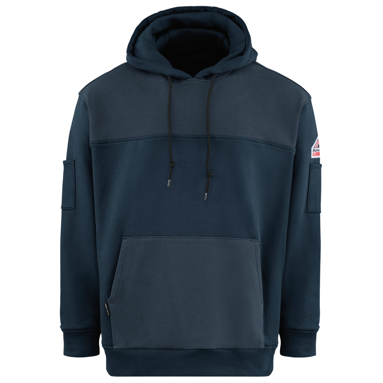 Bulwark-fr-smm4-mens-fleece-hoodie-navy-front1
