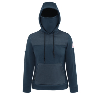 Bulwark-fr-smm5-womens-fleece-hoodie-navy-front