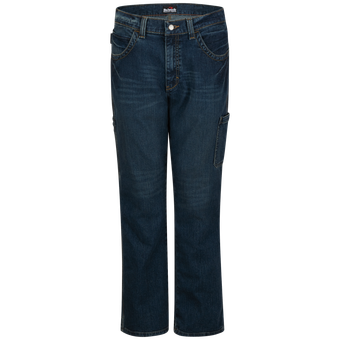 Bulwark FR PSJ6 Relaxed Dungarees Denim Jeans Front