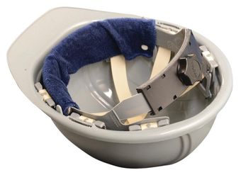 Occunomix 870B20 Terry Toppers® Snap-On Hard Hat Sweatband, 20 pc pack Navy