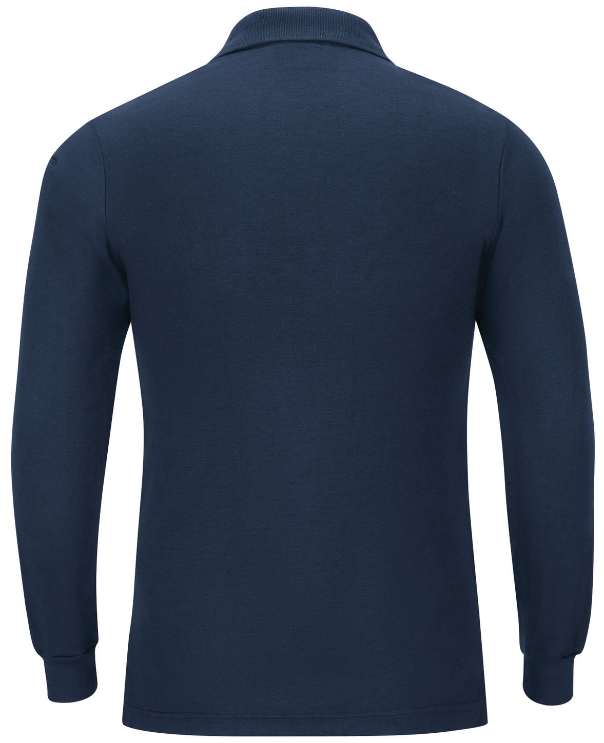 Workrite FR Polo Shirt FT20 Long Sleeve Fire Station Wear Navy Back