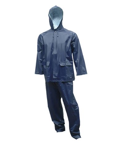 Tingley Tuff-Enuff Plus .25mm Double Ply PVC Rain Suit S62211 - Blue, 2 Piece