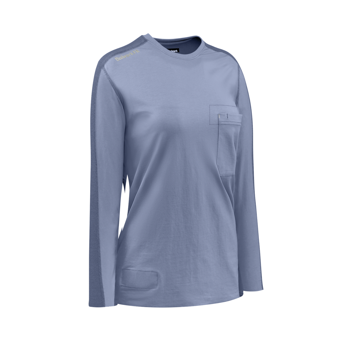 Bulwark FR Women's Flex Knit Tee - CAT 2 Flame Resistant Work Shirt With Chest Pocket