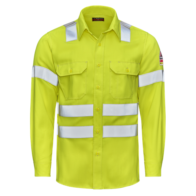 Bulwark-fr-s1w2-hivis-work-shirt-front